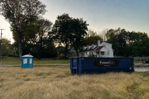 roll off dumpster and portable toilet service combo